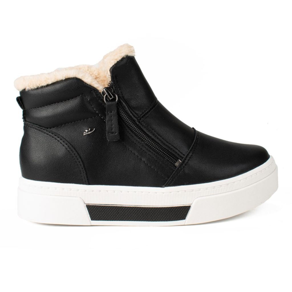 Bota Estilo Tênis com Pelo e Zíper Dakot ...
