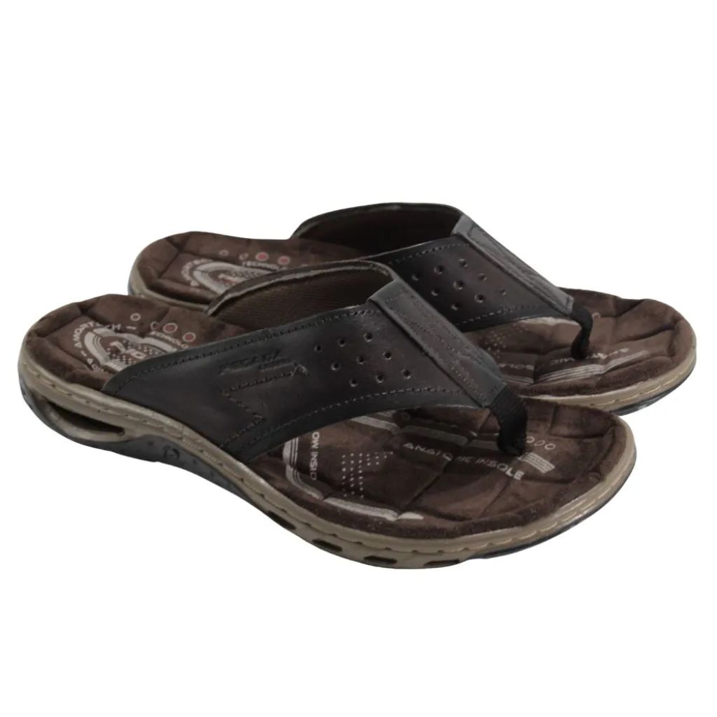 Chinelo Masculino de Dedo em Couro Pegada