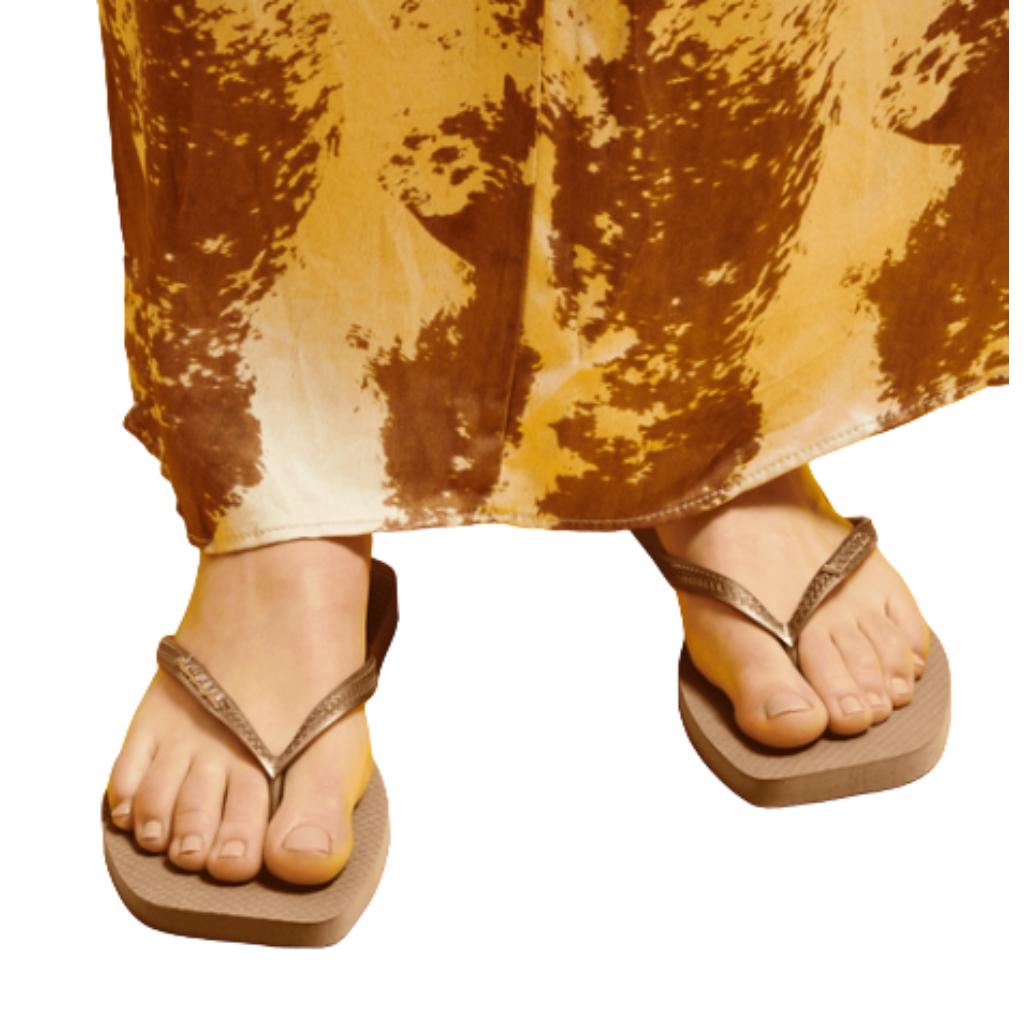 Havaianas Slim Square Logo Metallic