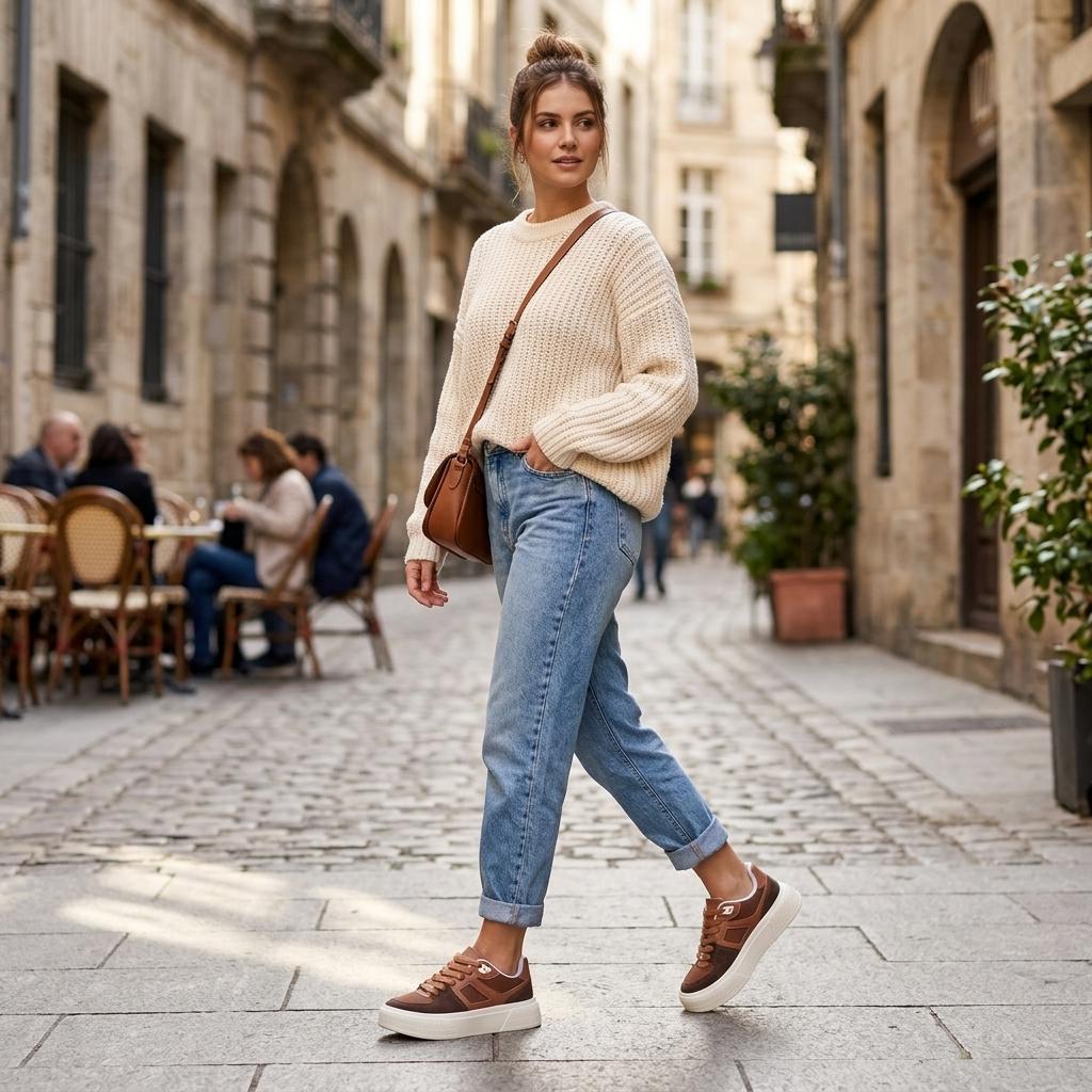 Tênis Casual Sola Alta com Logo Vizzano 1477