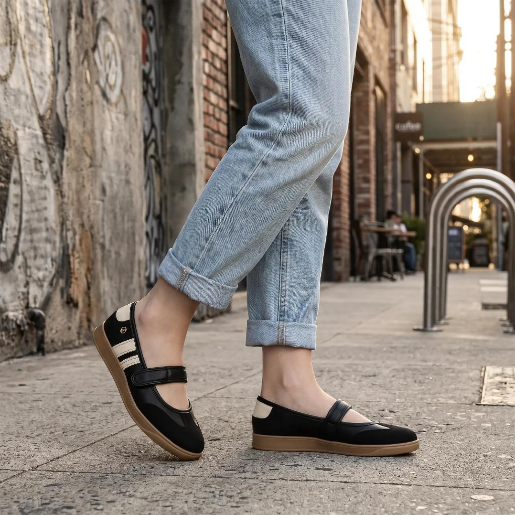 Tênis Estilo Sapatilha com Velcro Dakota